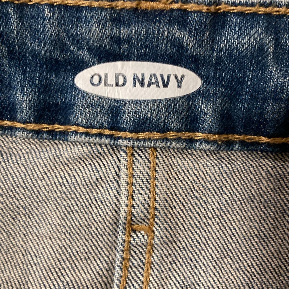 Old Navy High Waisted Cut-off Jeans Distressed Light Wash Size 6 - Picture 4 of 5